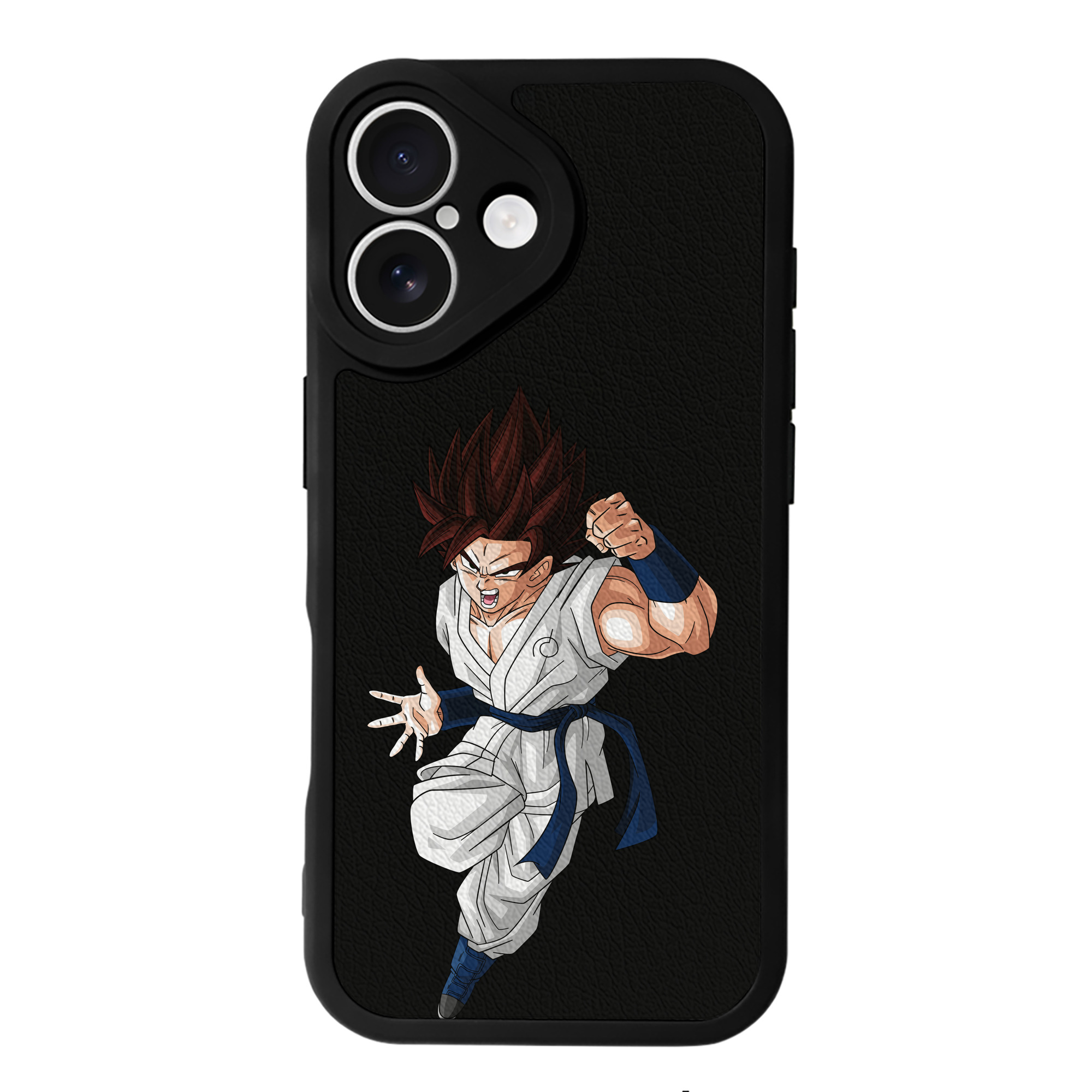 （画像用） ドラゴンボール 孫 悟飯（そんごはん）DRAGON BALL Son Gohan 【iPhone 16シリーズ対応】シリコンスマホケース（レザー調） 材質：シリコン